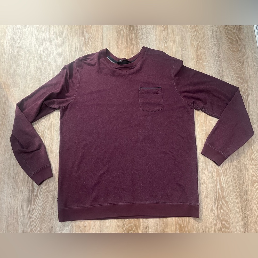 Travis Mathew Maroon Crewneck Sweater SZ Large